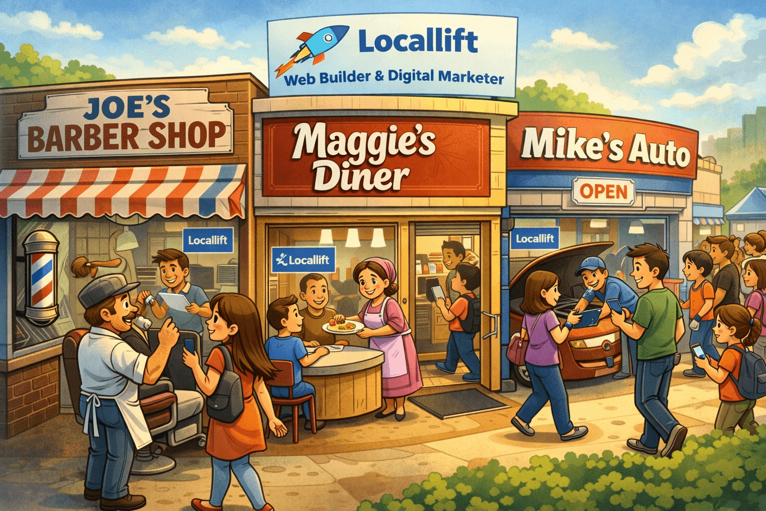 Local businesses thriving with Locallyft digital presence